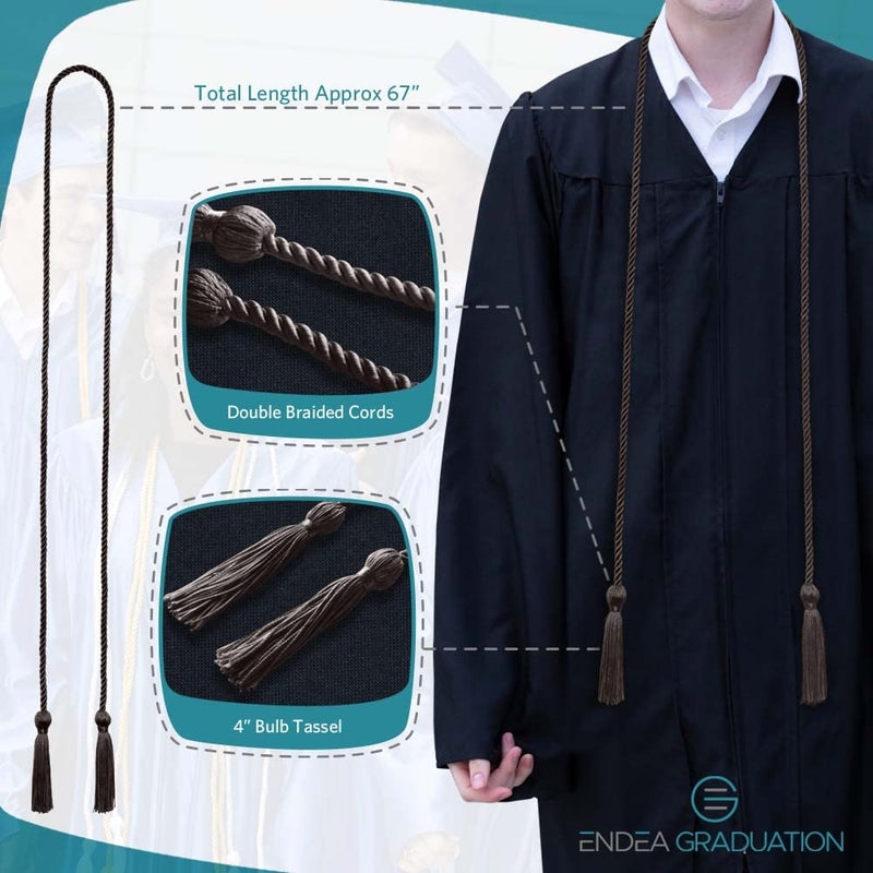 Endea Graduation Single Honor Cord (Brown) - Image 3
